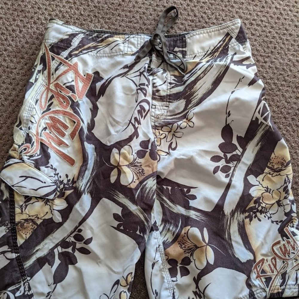 Men's Rip Curl Floral Swim Trunks